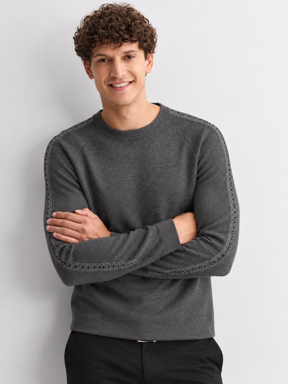 NWT Apt 9 Classic Charcoal Crewneck Mens Sweater XL, SW2306 $55